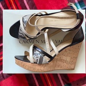 Carmen Marc Valvo Wedge Sandal